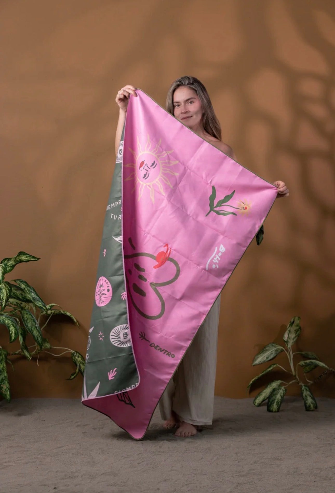 Toalla Microfibra Raíces (Doble Faz)