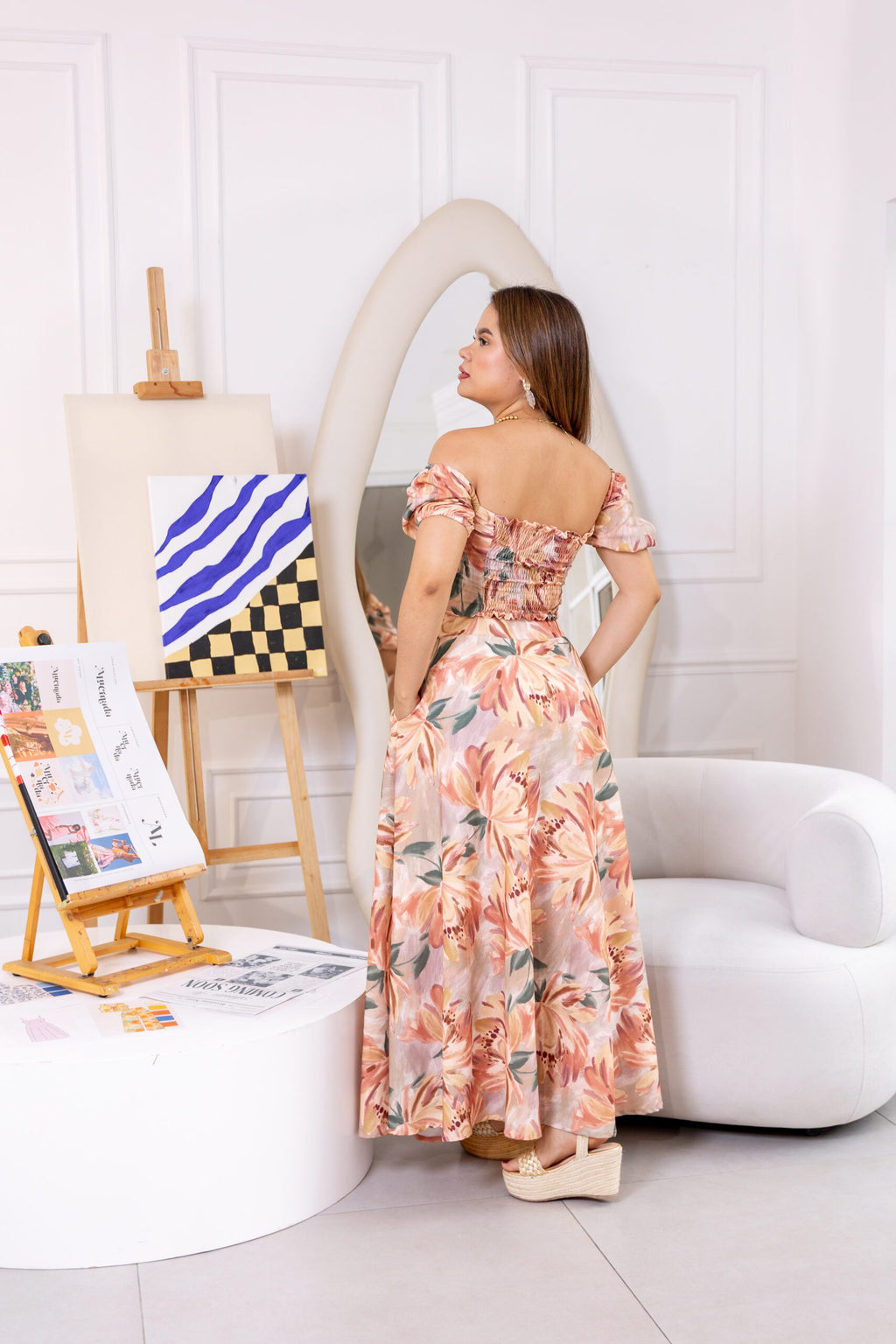 Set Fatima Estampados Terracota