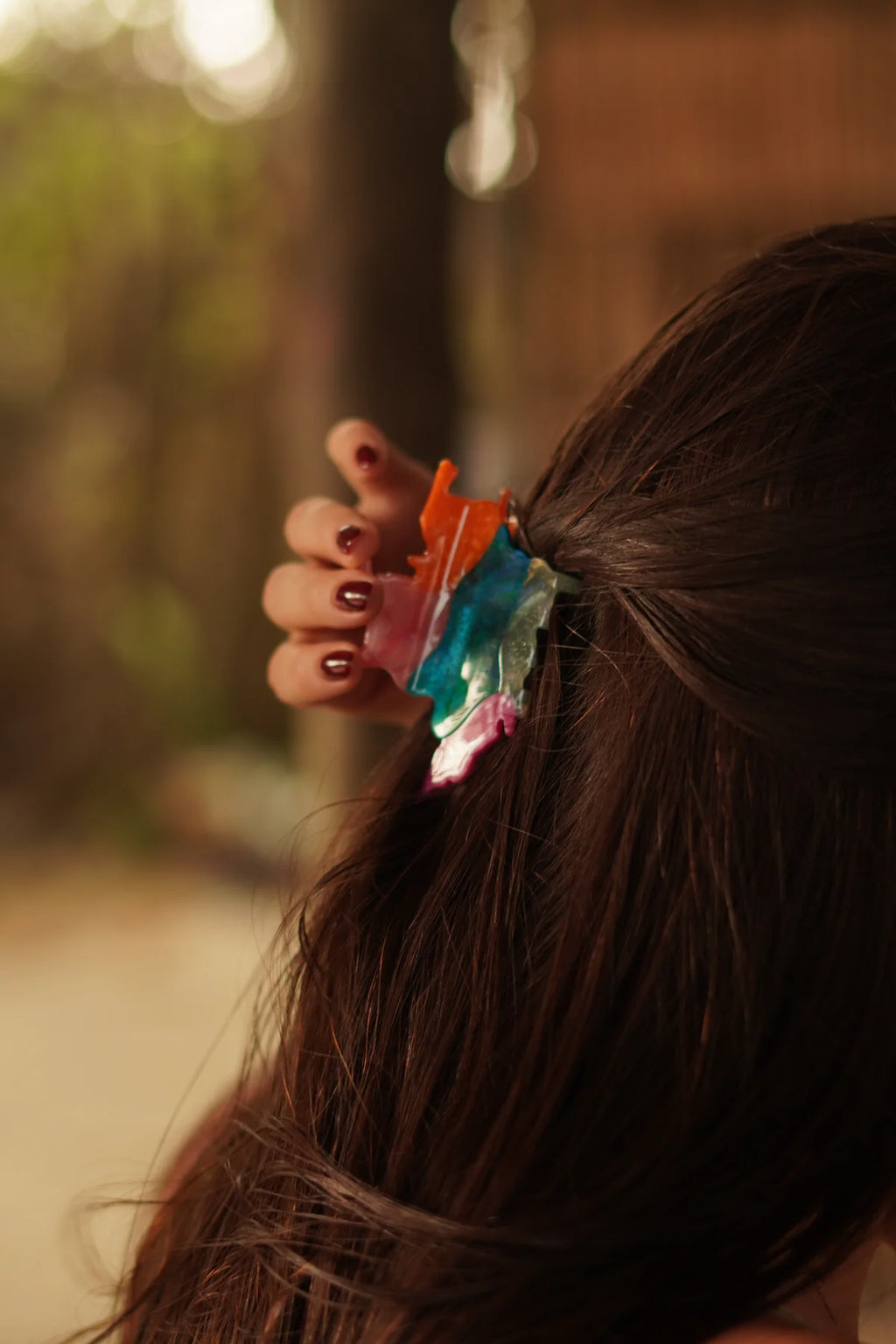 Cumbia (mini) Hairclip Renesme   - Acetato de Celulosa