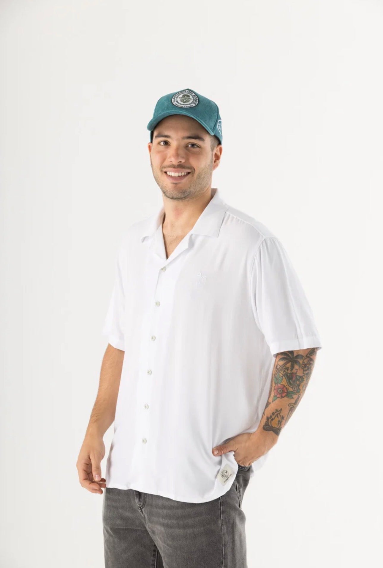 Camisa Hombre Blanca Cartagena (Chalis)