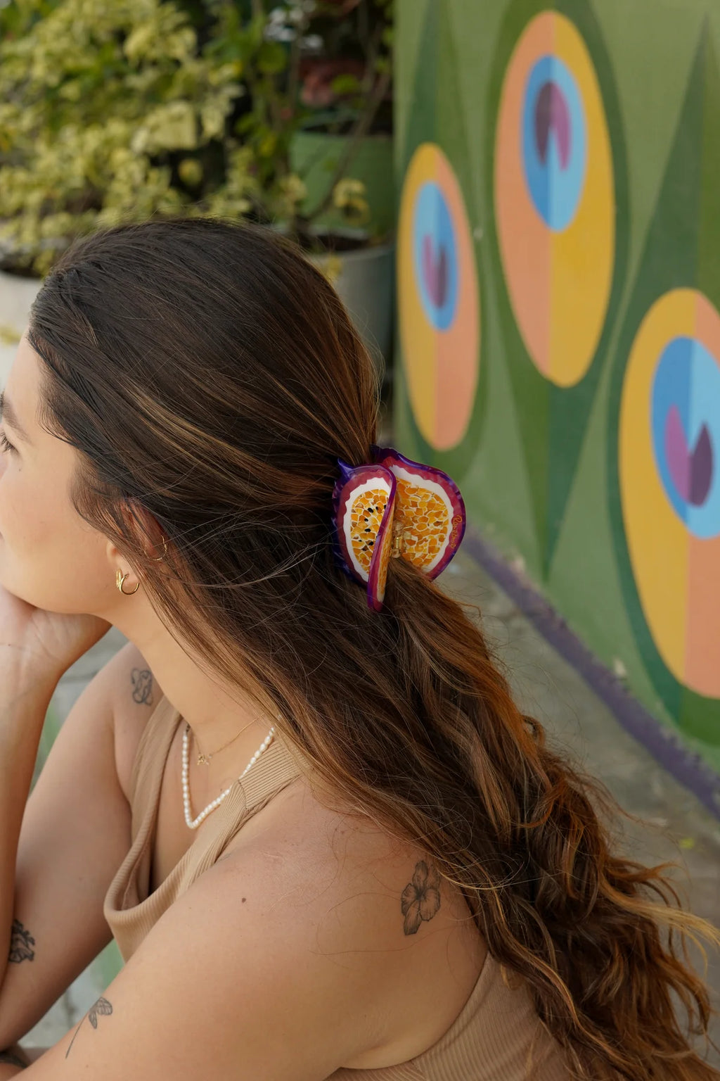 Yes maracuyes Hairclip Renesme   - Acetato de Celulosa (copia)