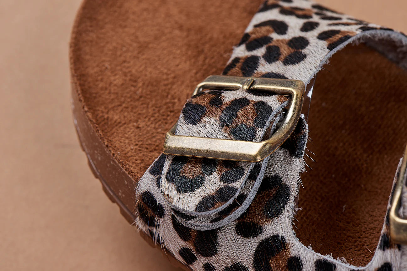 Sandalias Leopardo Cuero Ed. Limitada