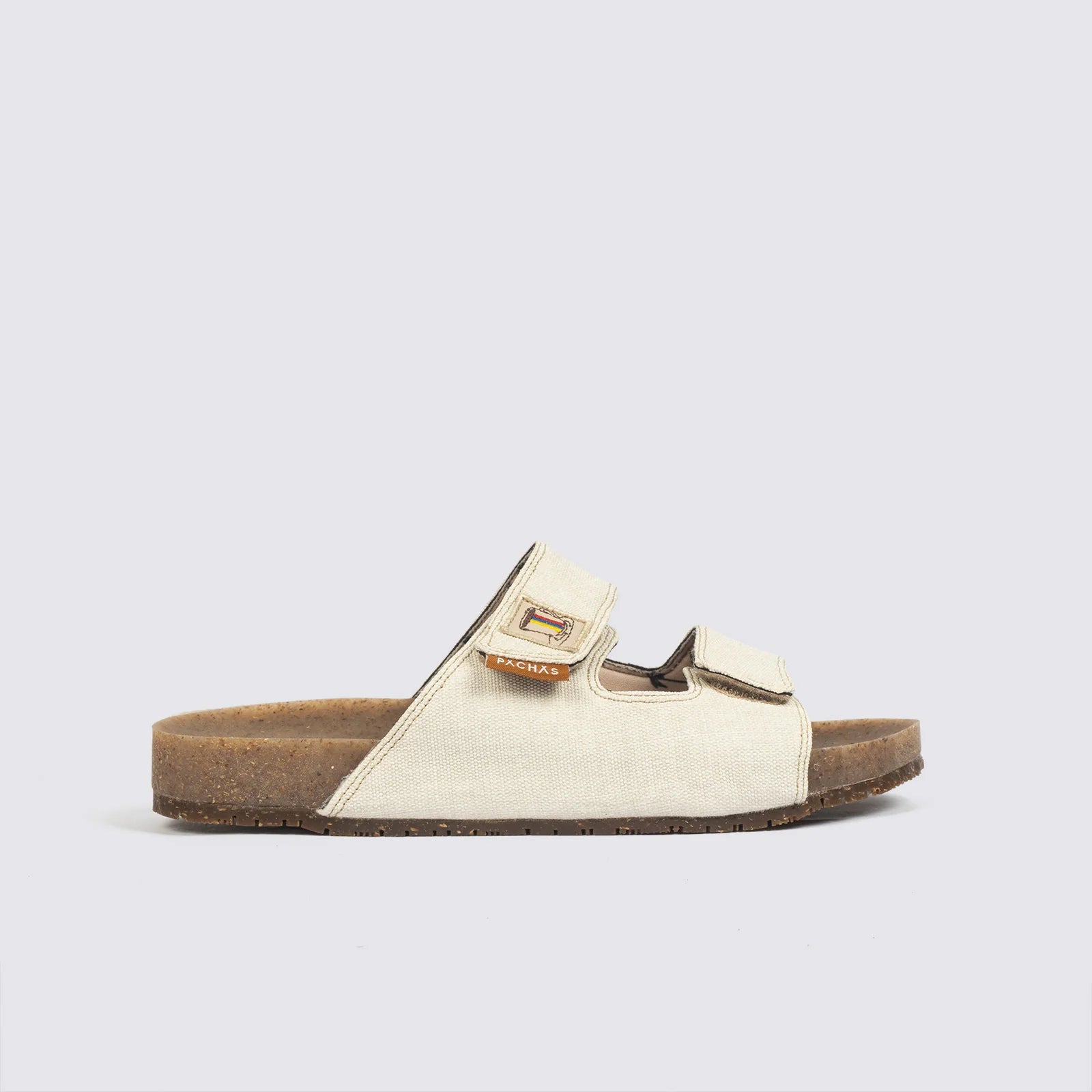 Sandalias  Pachas dos correas "Bitacora" Blanca