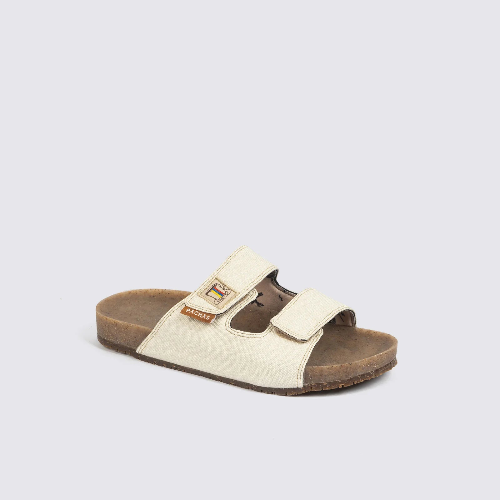 Sandalias  Pachas dos correas "Bitacora" Blanca