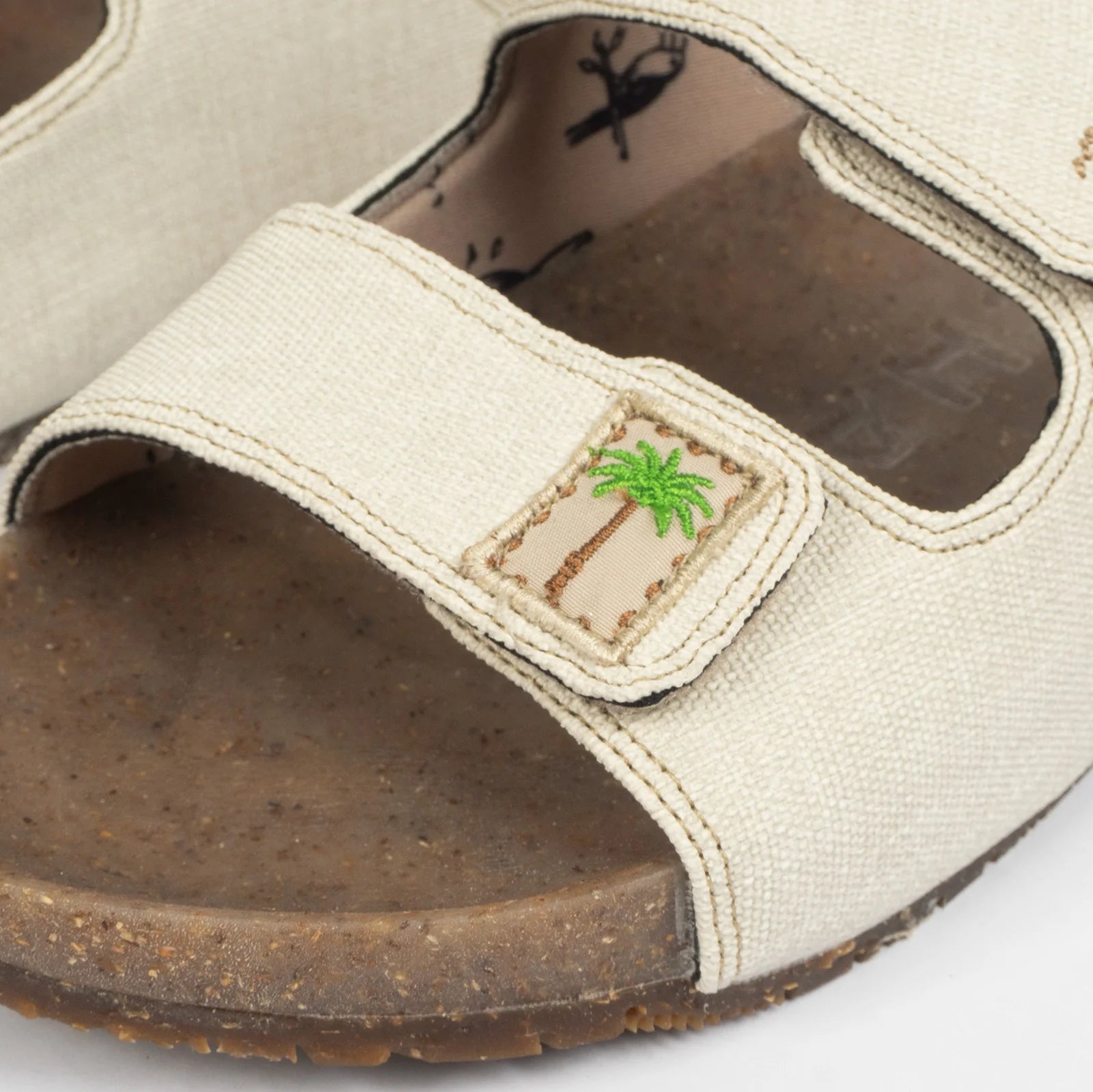 Sandalias  Pachas dos correas "Bitacora" Blanca