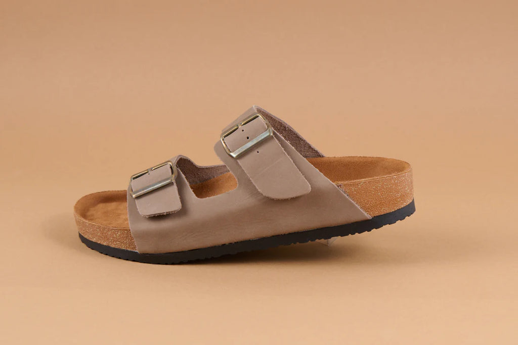 Sandalias Cuero Arena Suela Premium
