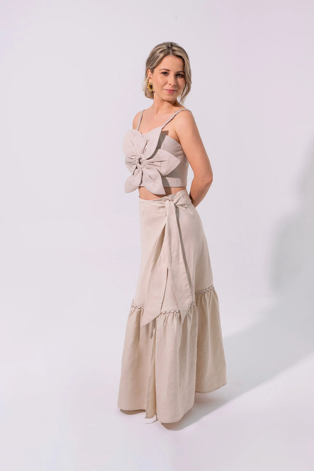 Crop Top Lirio en Lino