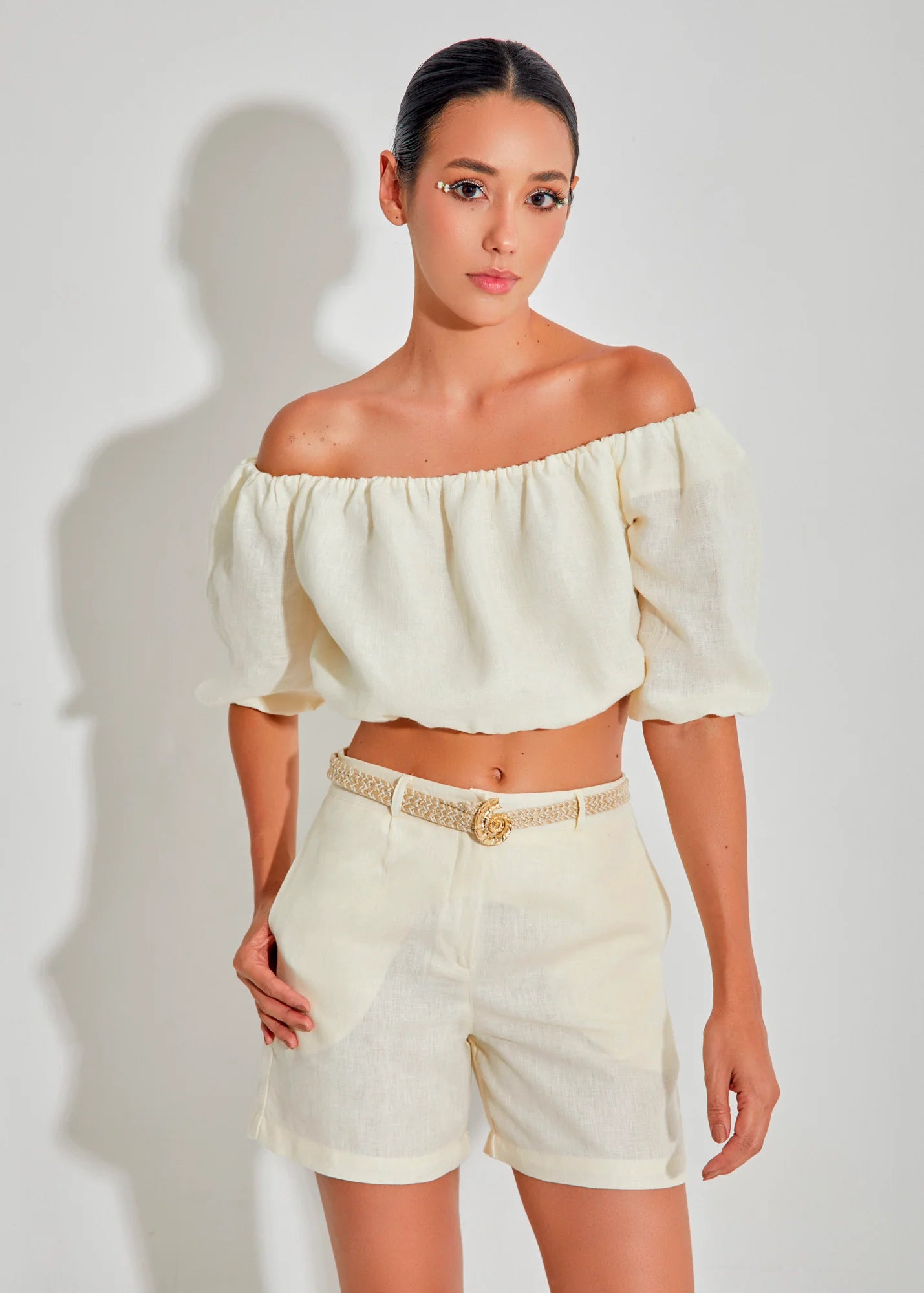 Blusa Reflejos de sol en lino