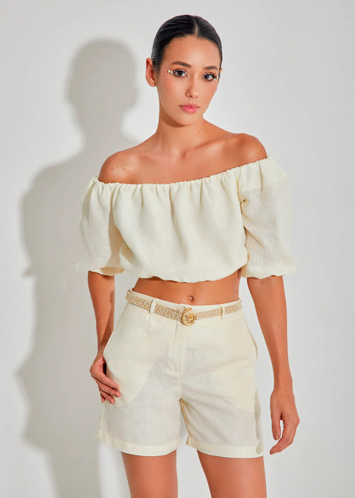 Blusa Reflejos de sol en lino