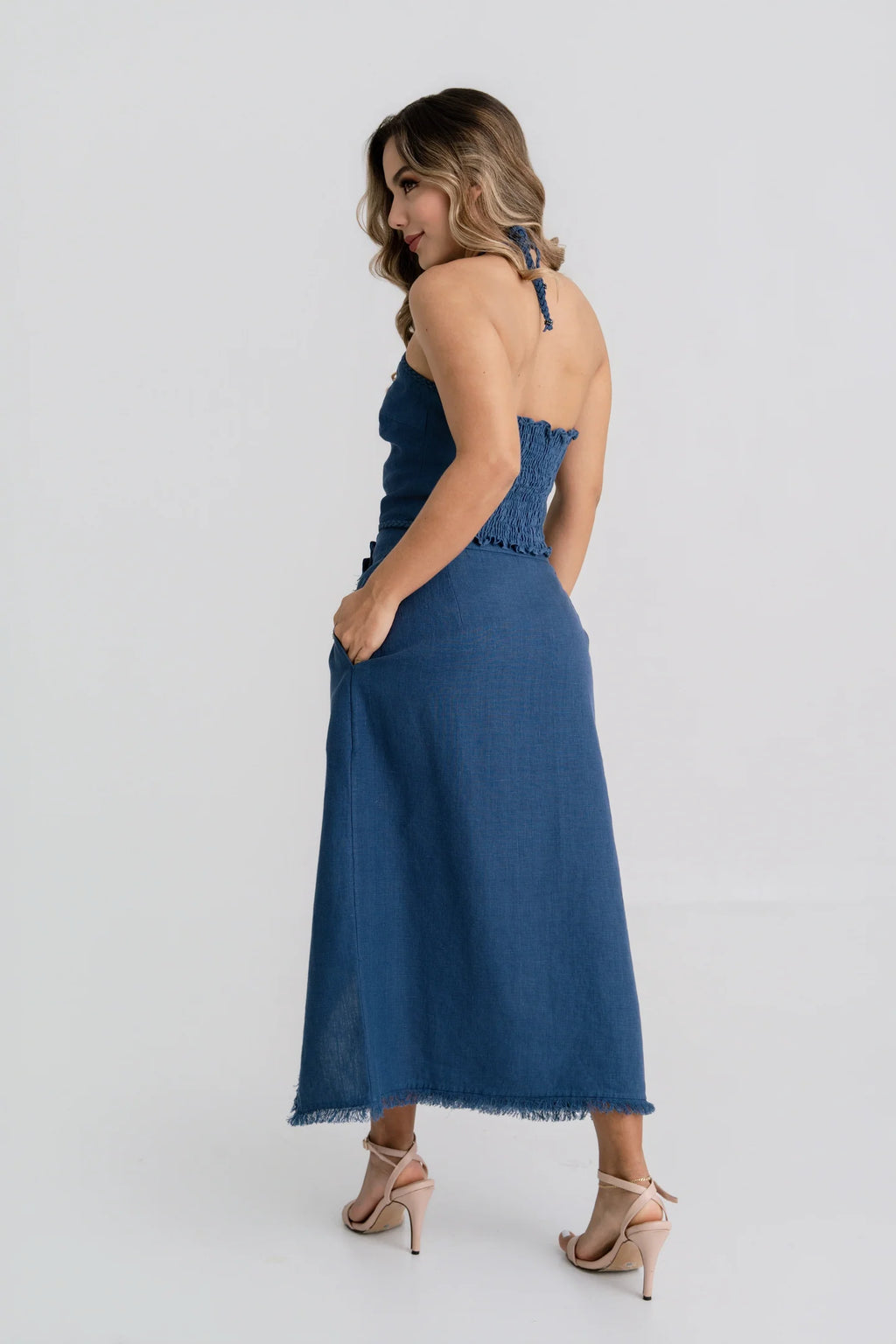 Falda Sirena en Lino