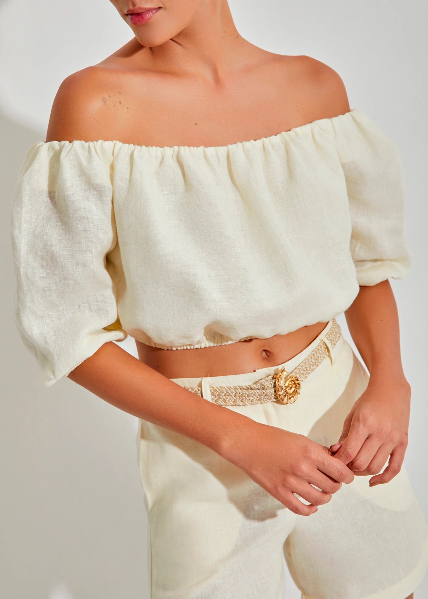 Blusa Reflejos de sol en lino